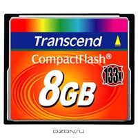 Transcend CF Card 8GB 133x. Transcend