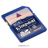 Kingston SDHC Card 4Gb, Class 4. Kingston Technology