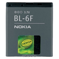 АКБ Nokia BL-6F (1200 mAh Li-Ion) для Nokia N95/N78/N79. Nokia