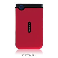 Transcend StoreJet Mobile 25M 320Gb, Red внешний жесткий диск (TS320GSJ25M-R). Transcend