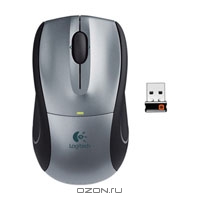 Logitech M505 Cordless Mouse for Notebooks Silver (910-001320)