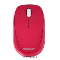 Microsoft Compact Optical Mouse 500 Pomegranate Red (U81-00062)