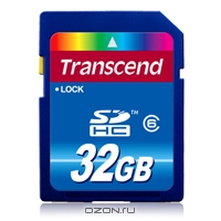 Transcend SDHC Card 32GB, Class 6. Transcend