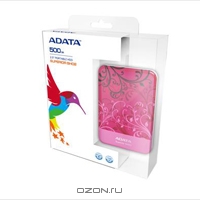 ADATA Superior SH02, 500GB, USB, Pink