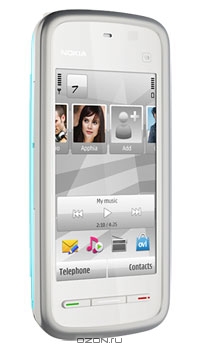 Nokia 5228, White-Blue. Nokia