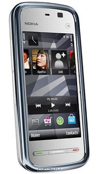 Nokia 5230 Navi, White Chrome
