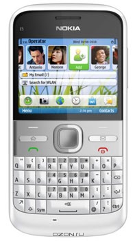 Nokia E5, Chalk White
