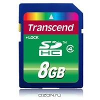 Transcend SDHC Class 4 8GB. Transcend