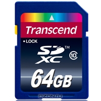 Transcend SDXC Class 10 64GB. Transcend