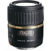 Tamron AF SP 60/2 DI II LD Canon + Manfrotto R797. Tamron Co., Ltd.