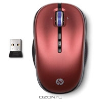 HP Wireless Optical Mouse, Red (WE788AA)