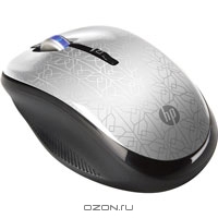 HP Wireless Optical Mouse, Silver (WE790AA)