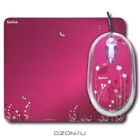 Saitek Expressions Mouse&Pad, Red (PM46pf)