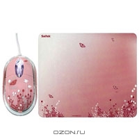 Saitek Expressions Mouse&Pad, Pink (PM46pb). Saitek
