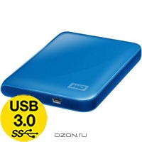 WD My Passport Essential 500GB, USB/USB 3.0, Blue (WDBADB5000ABL)