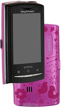 Sony Ericsson Xperia X10 Mini Pro (U20i), Doodles Pink. Sony Ericsson