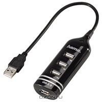 Hama USB Hub H-39776 4xUSB, Black. Hama