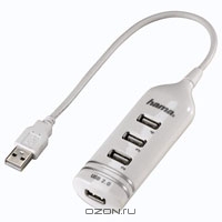 Hama USB Hub H-39788 4xUSB, White