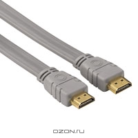 Hama кабель HDMI 1.3 M-M плоский, 3m, Grey. Hama