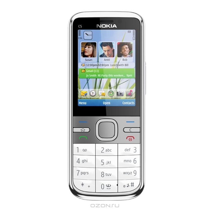 Nokia C5-00.2, White. Nokia
